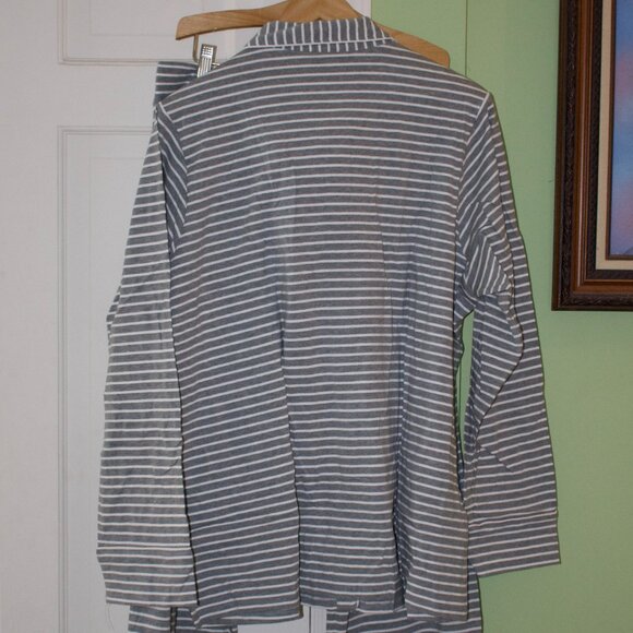 New With Tags J. Crew Dreamy Cotton Pajama Set in Stripe for Women - Picture 3 of 6